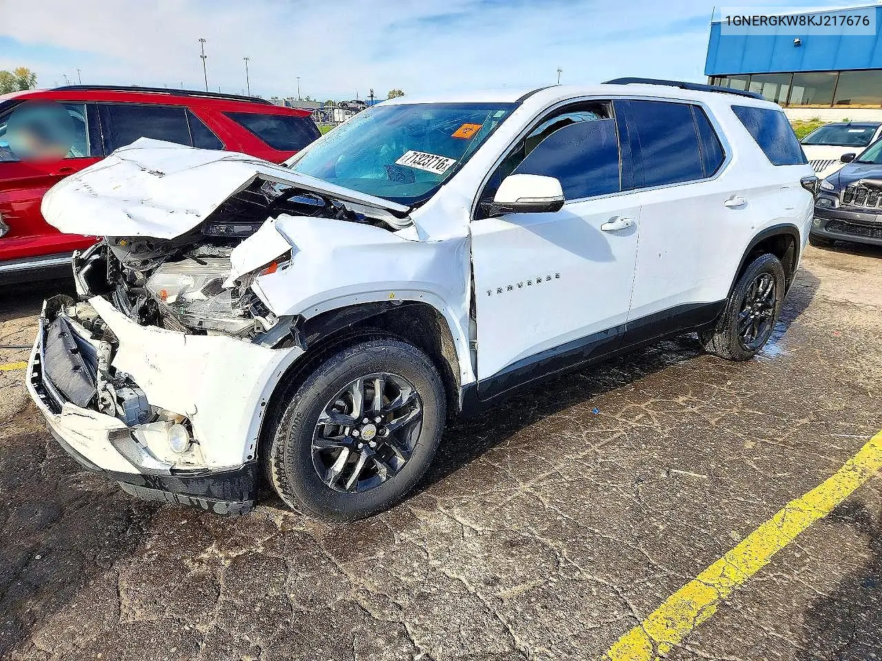 2019 Chevrolet Traverse Lt VIN 1GNERGKW8KJ217676 фото 1