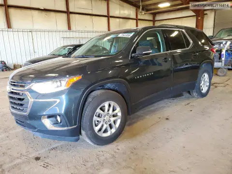 1GNEVGKW8LJ116814 — 2020 Chevrolet Traverse, Задняя часть, фото до ремонта