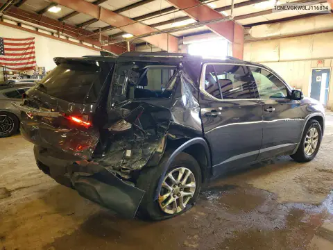 1GNEVGKW8LJ116814 — 2020 Chevrolet Traverse, фото 3 с аукциона Copart 16.10.2026, Задняя часть