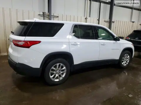 2020 Chevrolet Traverse Ls VIN 1GNEVFKW3LJ140626 фото 3