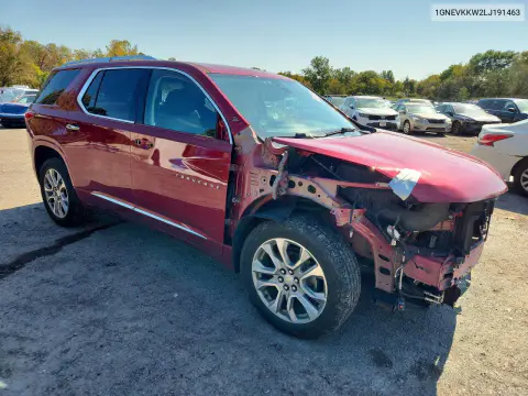 2020 Chevrolet Traverse Premier VIN 1GNEVKKW2LJ191463 фото 4