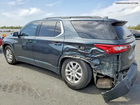 2021 Chevrolet Traverse Lt VIN 1GNERGKW0MJ207288 фото 2