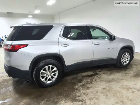2021 Chevrolet Traverse Ls VIN 1GNEVFKWXMJ103896 фото 3