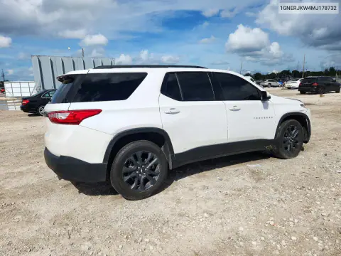 2021 Chevrolet Traverse Rs VIN 1GNERJKW4MJ178732 фото 3