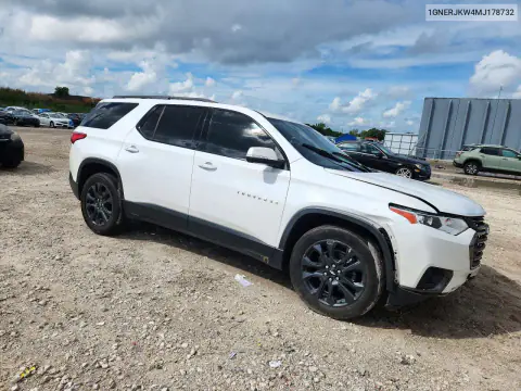 2021 Chevrolet Traverse Rs VIN 1GNERJKW4MJ178732 фото 4