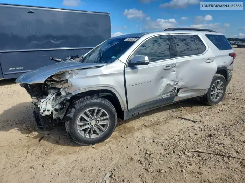 1GNERGKW2NJ122566 — 2022 Chevrolet Traverse, Передняя часть, фото до ремонта