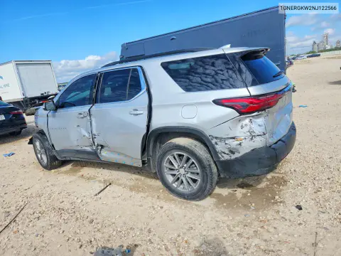 2022 Chevrolet Traverse Lt VIN 1GNERGKW2NJ122566 фото 2