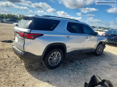 2022 Chevrolet Traverse Lt VIN 1GNERGKW2NJ122566 фото 3