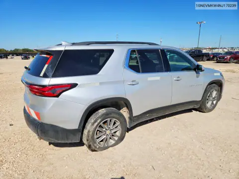 2022 Chevrolet Traverse Lt VIN 1GNEVMKW4NJ170239 фото 3