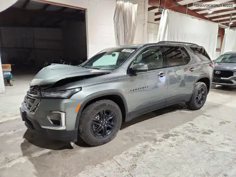 1GNEVGKW2NJ140223 — 2022 Chevrolet Traverse, Передняя часть, фото до ремонта