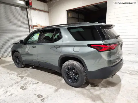 2022 Chevrolet Traverse Lt VIN 1GNEVGKW2NJ140223 фото 2