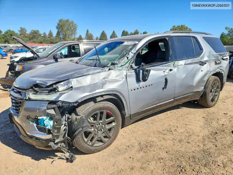 1GNEVKKW2PJ260531 — 2023 Chevrolet Traverse, Передняя часть, фото до ремонта