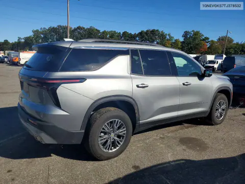 2026 Chevrolet Traverse Lt VIN 1GNEVGKS7TJ378532 фото 3
