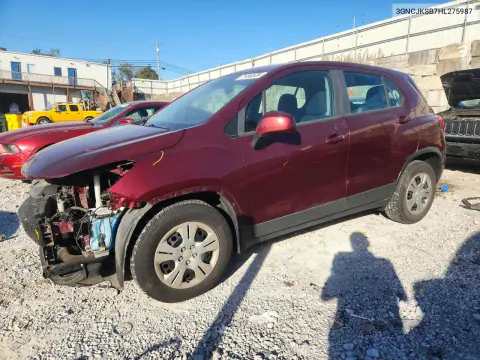 3GNCJKSB7HL275987 — 2017 Chevrolet TRAX, Передняя часть, фото до ремонта