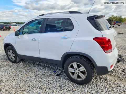 2018 Chevrolet Trax 1Lt VIN 3GNCJPSB2JL365096 фото 2