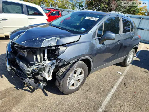 3GNCJLSBXJL288664 — 2018 Chevrolet TRAX, Передняя часть, фото до ремонта