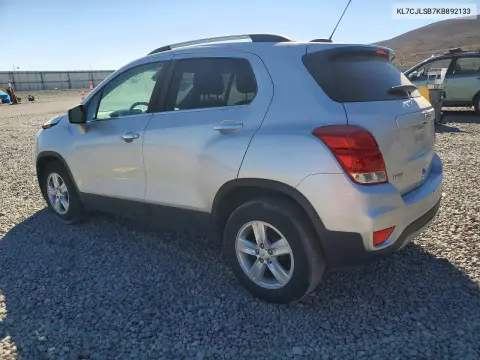 2019 Chevrolet Trax 1Lt VIN KL7CJLSB7KB892133 фото 2