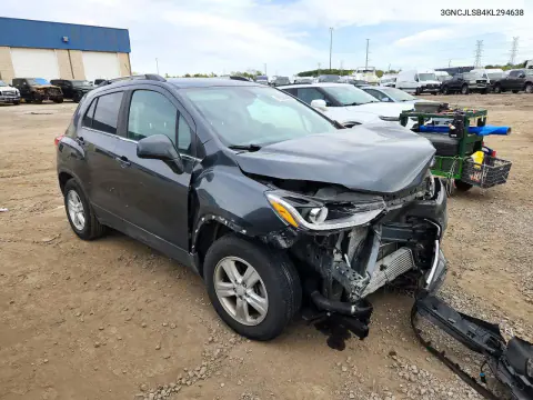 2019 Chevrolet Trax 1Lt VIN 3GNCJLSB4KL294638 фото 4
