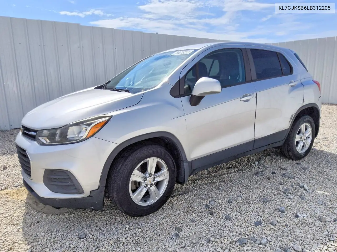 2020 Chevrolet Trax Ls VIN KL7CJKSB6LB312205 фото 1