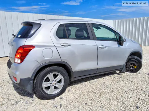 2020 Chevrolet Trax Ls VIN KL7CJKSB6LB312205 фото 3