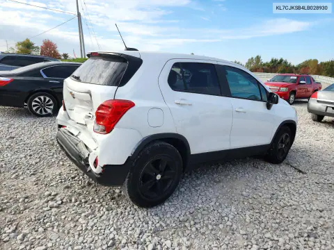 2020 Chevrolet Trax Ls VIN KL7CJKSB4LB028930 фото 3