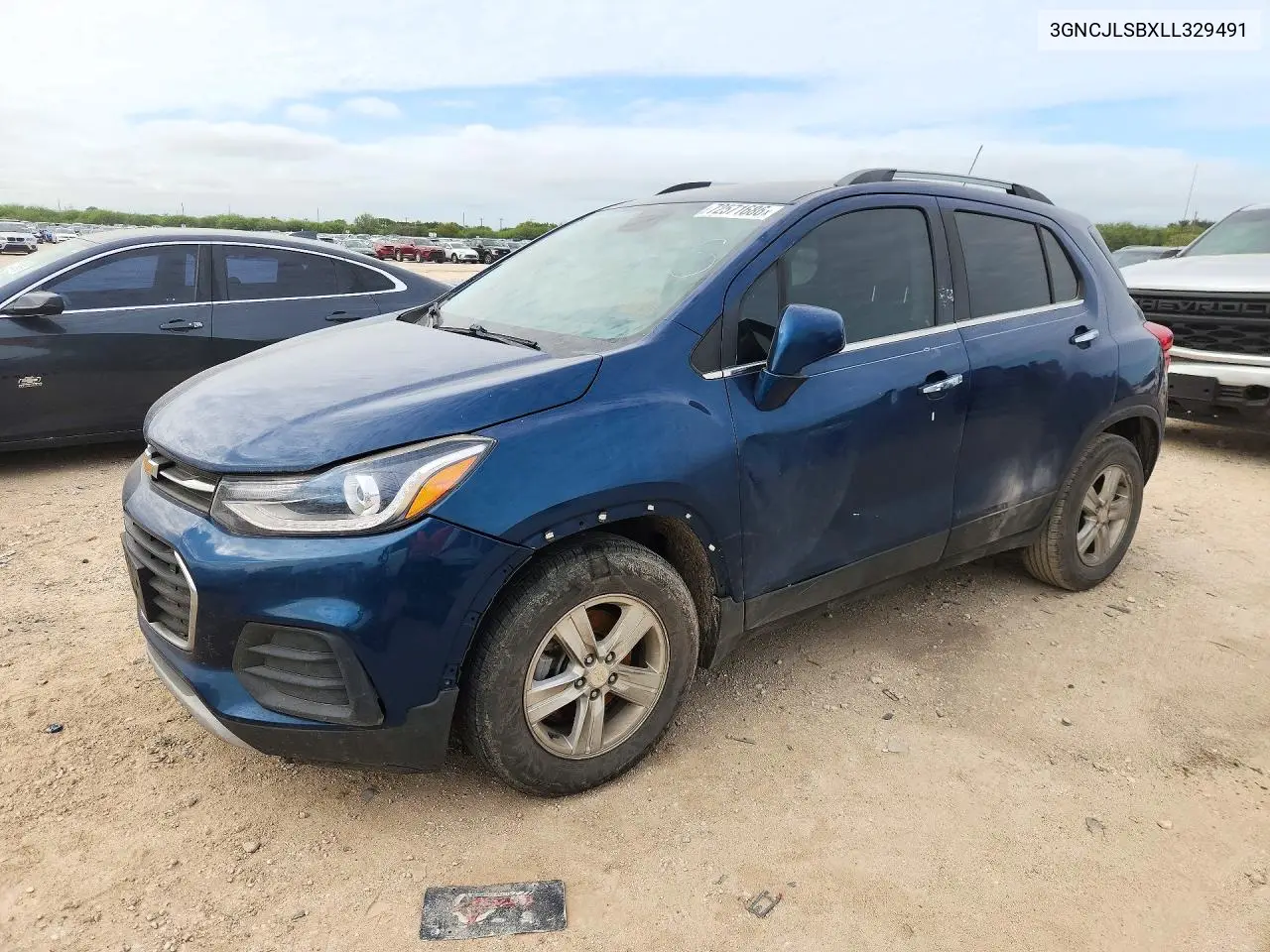 2020 Chevrolet Trax 1Lt VIN 3GNCJLSBXLL329491 фото 1