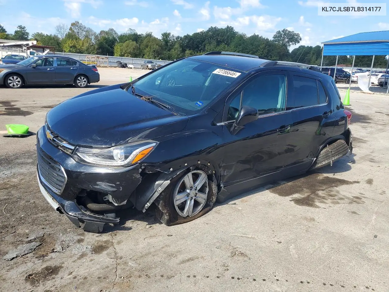 KL7CJLSB7LB314177 Chevrolet TRAX 2020 — повреждение Ходовая часть, фото до ремонта