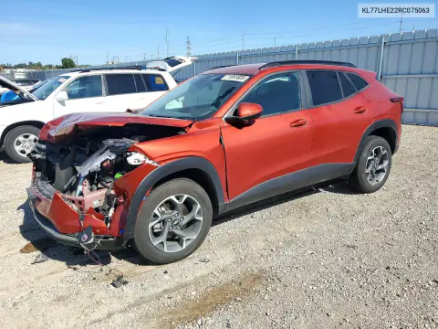 KL77LHE22RC075063 — 2024 Chevrolet TRAX, Передняя часть, фото до ремонта