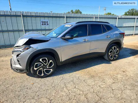 KL77LJE24RC216173 — 2024 Chevrolet TRAX, Передняя часть, фото до ремонта