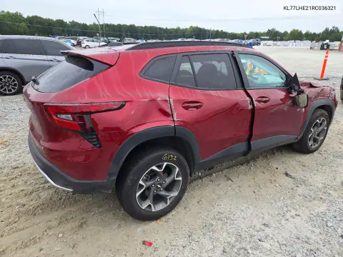 2024 Chevrolet Trax 1Lt VIN KL77LHE21RC036321 фото 3