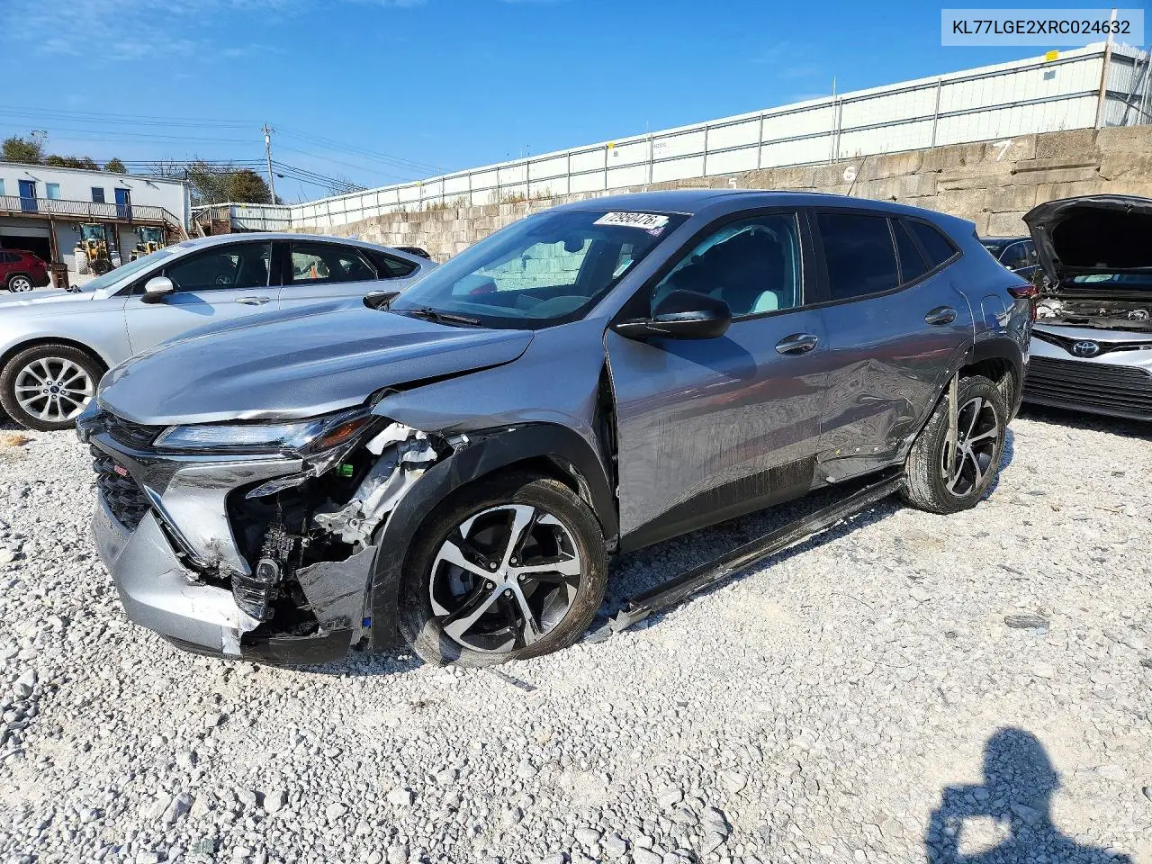 KL77LGE2XRC024632 Chevrolet TRAX 2024 — повреждение Передняя часть, фото до ремонта