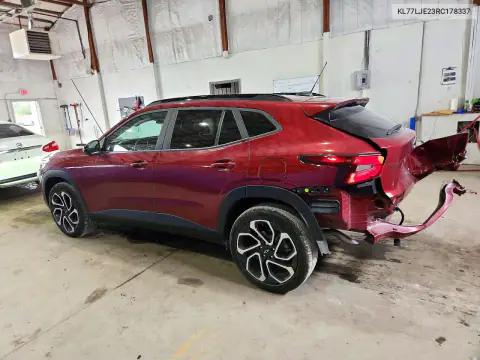 KL77LJE23RC178337 — 2024 Chevrolet TRAX, фото 2 с аукциона Copart, Задняя часть