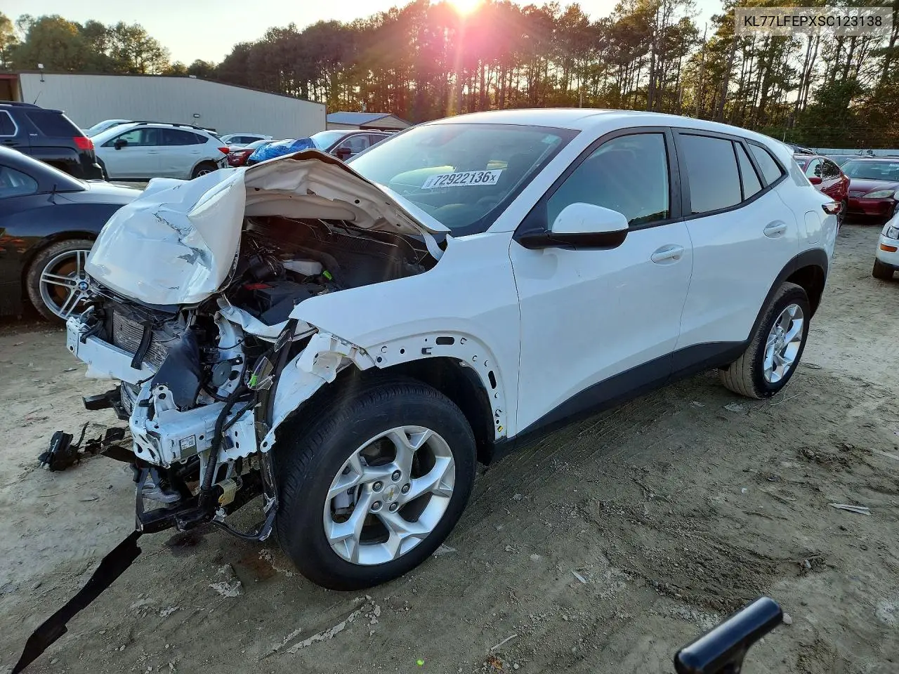 KL77LFEPXSC123138 Chevrolet TRAX 2025 — повреждение Передняя часть, фото до ремонта
