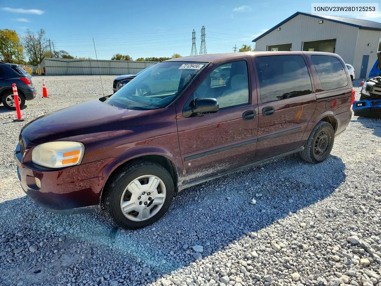 2008 Chevrolet Uplander Ls VIN 1GNDV23W28D125253 фото 1