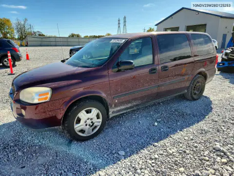 2008 Chevrolet Uplander Ls VIN 1GNDV23W28D125253 фото 1