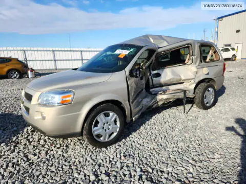 1GNDV23178D118674 — 2008 Chevrolet Uplander, Сторона, фото до ремонта