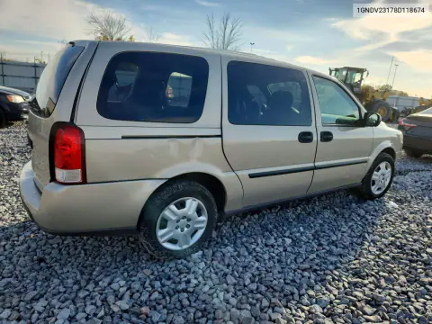 2008 Chevrolet Uplander Ls VIN 1GNDV23178D118674 фото 3