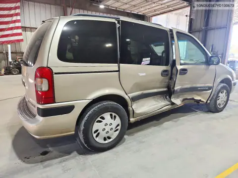 2000 Chevrolet Venture VIN 1GNDU03E7YD130673 фото 3