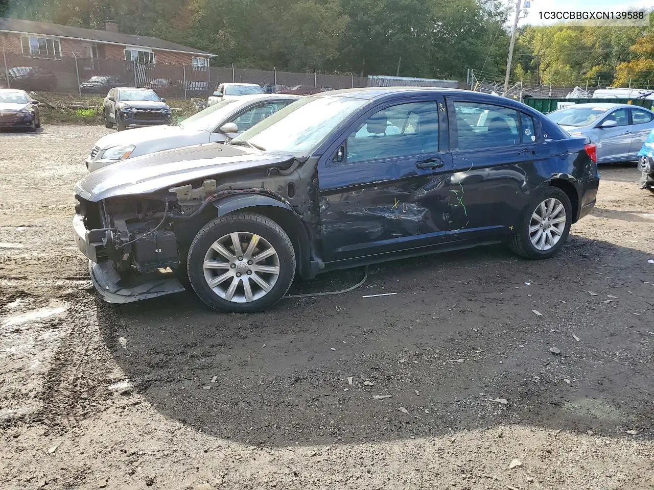 1C3CCBBGXCN139588 Chrysler 200 2012 — повреждение Передняя часть, фото до ремонта