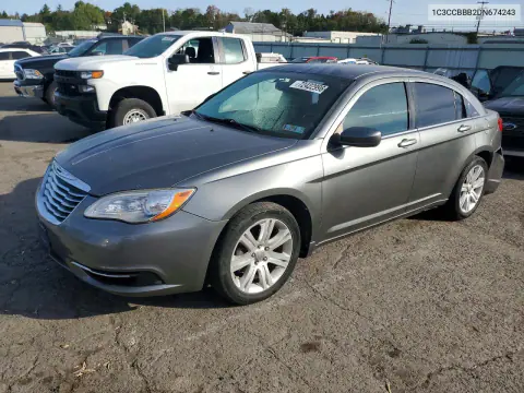 1C3CCBBB2DN674243 — 2013 Chrysler 200, Задняя часть, фото до ремонта