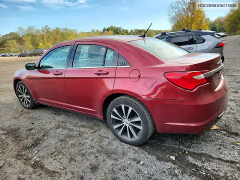 1C3CCBBG3DN715930 — 2013 Chrysler 200, фото 2 с аукциона Copart, Задняя часть