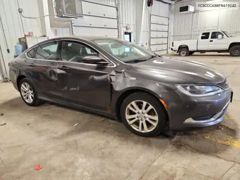 1C3CCCAB8FN619242 — 2015 Chrysler 200, фото 4 с аукциона Copart, Боковая часть