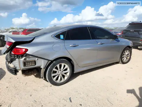 1C3CCCCB9FN644972 — 2015 Chrysler 200, фото 3 с аукциона Copart, Передняя часть
