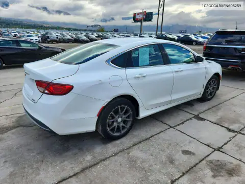 1C3CCCABXFN605259 — 2015 Chrysler 200, фото 3 с аукциона Copart, Передняя часть