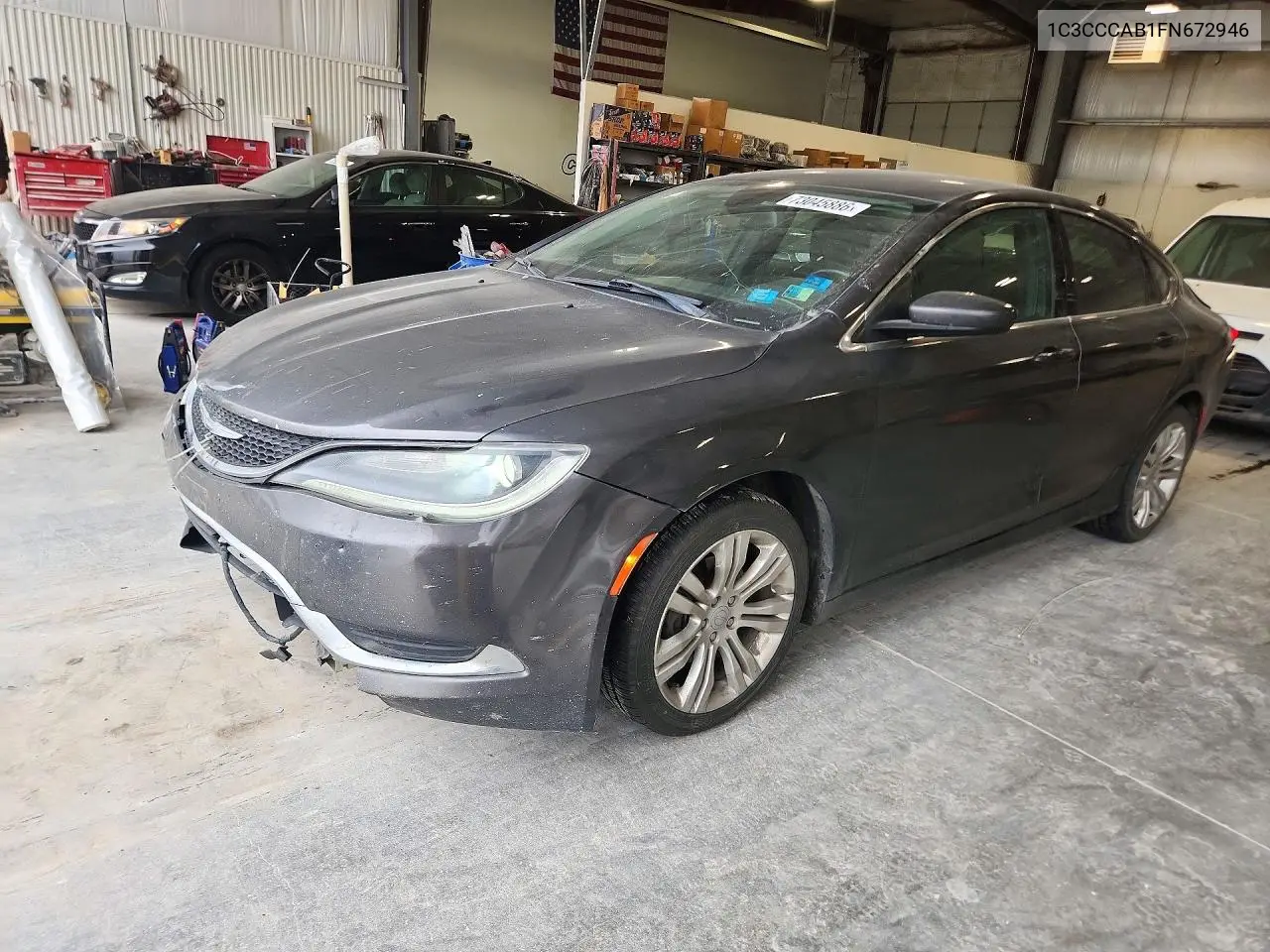 1C3CCCAB1FN672946 Chrysler 200 2015 — повреждение Задняя часть, фото до ремонта