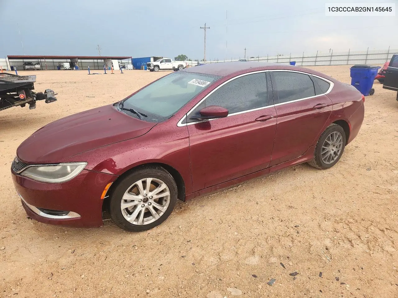 1C3CCCAB2GN145645 Chrysler 200 2016 — повреждение Подтопление, фото до ремонта
