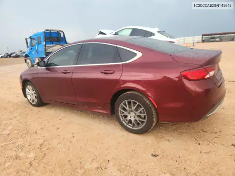 1C3CCCAB2GN145645 — 2016 Chrysler 200, фото 2 с аукциона Copart, Подтопление