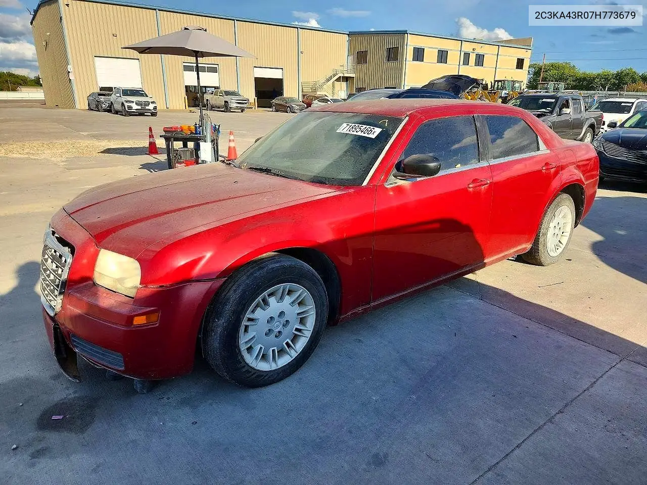 2C3KA43R07H773679 Chrysler 300 2007 — повреждение Передняя часть, фото до ремонта