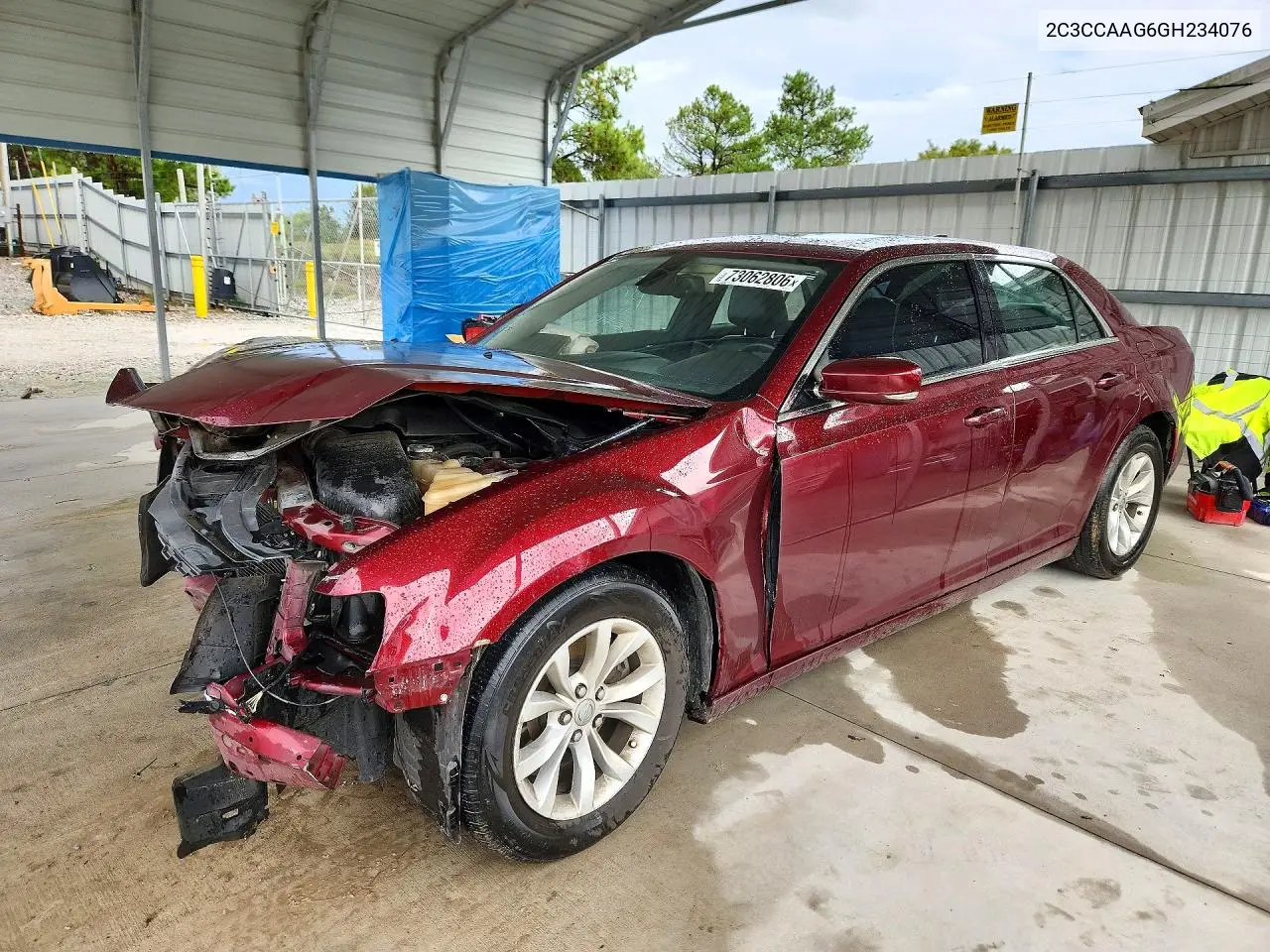 2C3CCAAG6GH234076 Chrysler 300 2016 — повреждение Передняя часть, фото до ремонта