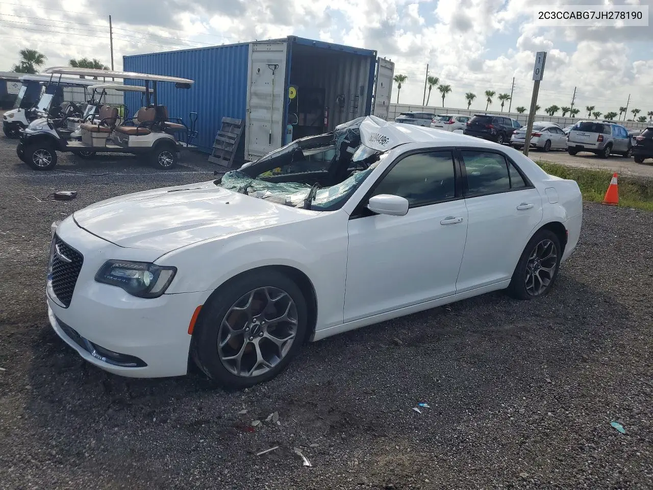 2018 Chrysler 300 S VIN 2C3CCABG7JH278190 фото 1